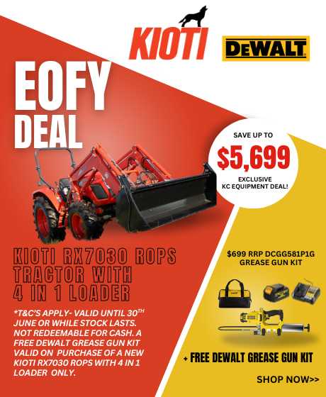Kioti Dewalt EOFY Deal